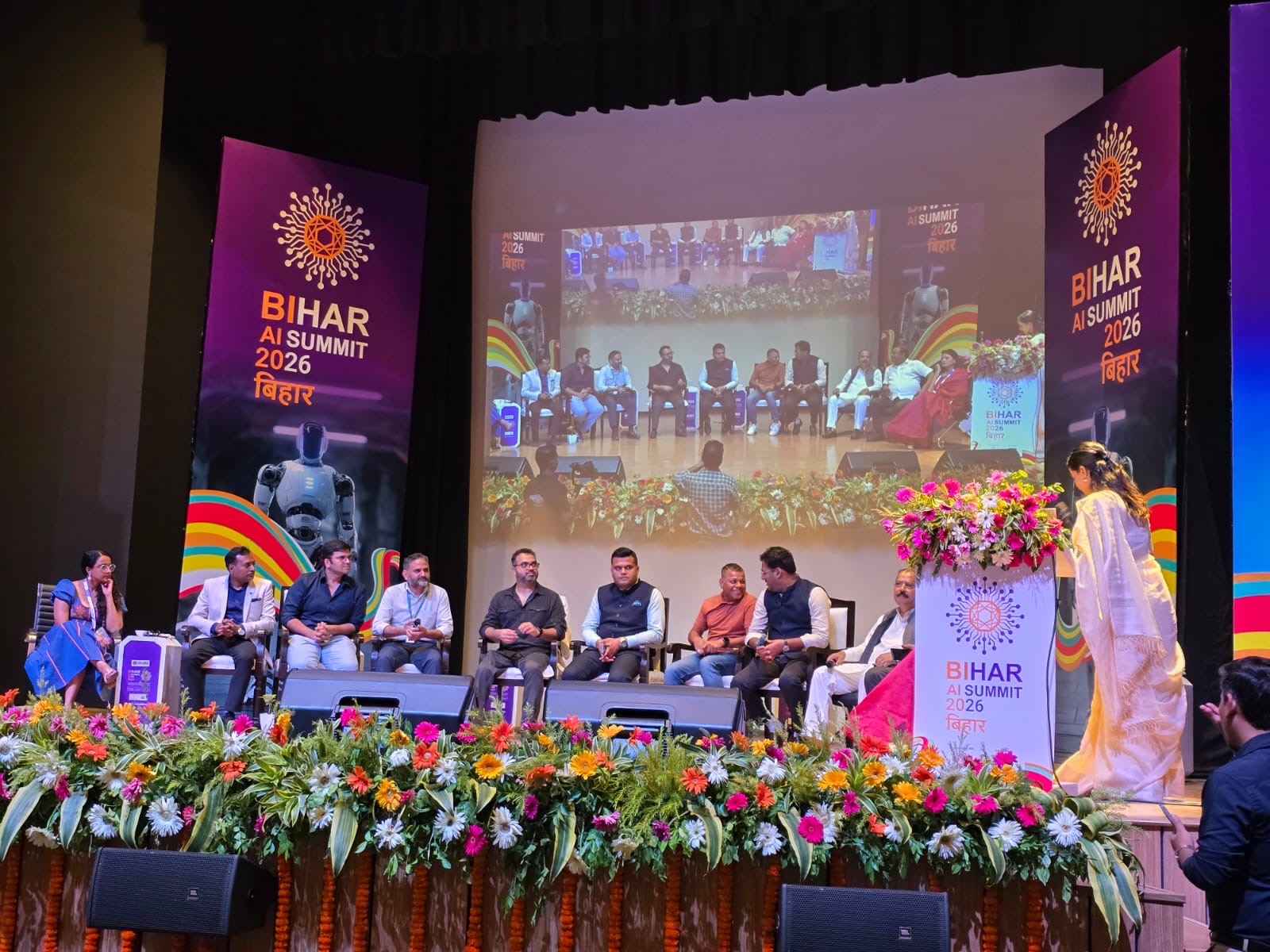 Bihar AI Summit 2026 — ICG on stage